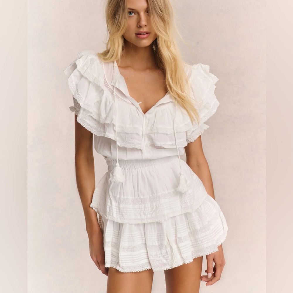 LOVESHACKFANCY LIV DRESS - S